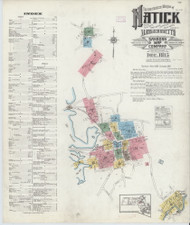 Natick, 1915 - Old Map Massachusetts Fire Insurance Index