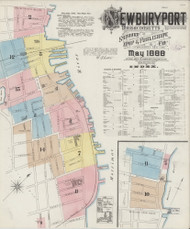 Newburyport, 1888 - Old Map Massachusetts Fire Insurance Index