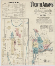 North Adams, 1884 - Old Map Massachusetts Fire Insurance Index