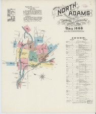 North Adams, 1888 - Old Map Massachusetts Fire Insurance Index