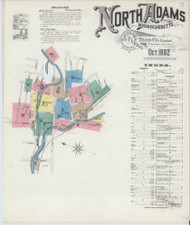 North Adams, 1892 - Old Map Massachusetts Fire Insurance Index