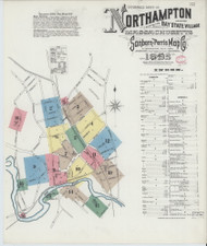 Northampton, 1895 - Old Map Massachusetts Fire Insurance Index