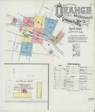 Orange, 1895 - Old Map Massachusetts Fire Insurance Index
