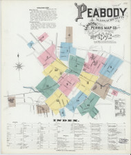 Peabody, 1892 - Old Map Massachusetts Fire Insurance Index