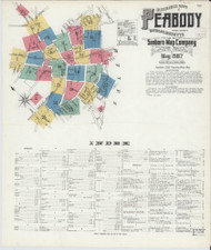 Peabody, 1907 - Old Map Massachusetts Fire Insurance Index