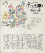 Peabody, 1914 - Old Map Massachusetts Fire Insurance Index