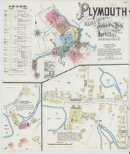 Plymouth, 1891 - Old Map Massachusetts Fire Insurance Index