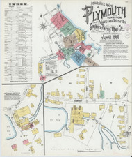 Plymouth, 1901 - Old Map Massachusetts Fire Insurance Index