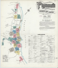 Plymouth, 1912 - Old Map Massachusetts Fire Insurance Index