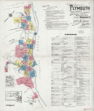 Plymouth, 1927 - Old Map Massachusetts Fire Insurance Index