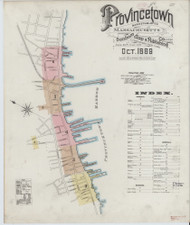 Provincetown, 1889 - Old Map Massachusetts Fire Insurance Index