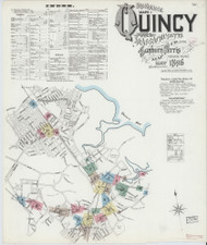 Quincy, 1896 - Old Map Massachusetts Fire Insurance Index