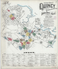 Quincy, 1901 - Old Map Massachusetts Fire Insurance Index