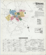Reading, 1918 - Old Map Massachusetts Fire Insurance Index