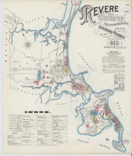 Revere, 1891 - Old Map Massachusetts Fire Insurance Index