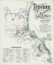 Revere, 1896 - Old Map Massachusetts Fire Insurance Index