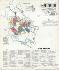 Saugus, 1922 - Old Map Massachusetts Fire Insurance Index