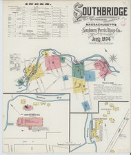 Southbridge, 1894 - Old Map Massachusetts Fire Insurance Index
