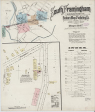 SouthFramingham, 1887 - Old Map Massachusetts Fire Insurance Index