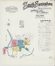SouthFramingham, 1892 - Old Map Massachusetts Fire Insurance Index