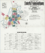 SouthFramingham, 1909 - Old Map Massachusetts Fire Insurance Index