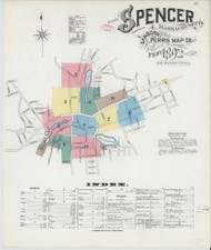 Spencer, 1892 - Old Map Massachusetts Fire Insurance Index