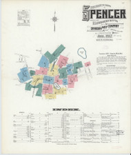 Spencer, 1912 - Old Map Massachusetts Fire Insurance Index