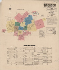 Spencer, 1922 - Old Map Massachusetts Fire Insurance Index
