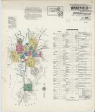 Wakefield, 1915 - Old Map Massachusetts Fire Insurance Index