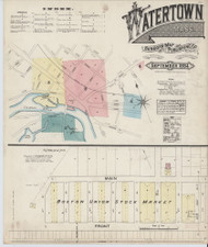 Watertown, 1884 - Old Map Massachusetts Fire Insurance Index