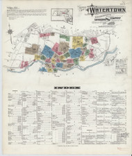 Watertown, 1916 - Old Map Massachusetts Fire Insurance Index