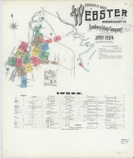 Webster, 1904 - Old Map Massachusetts Fire Insurance Index