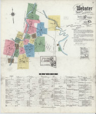 Webster, 1920 - Old Map Massachusetts Fire Insurance Index