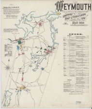 Weymouth, 1888 - Old Map Massachusetts Fire Insurance Index