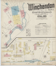 Winchendon, 1885 - Old Map Massachusetts Fire Insurance Index