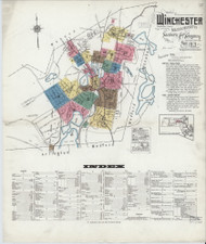 Winchester, 1921 - Old Map Massachusetts Fire Insurance Index