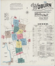 Woburn, 1894 - Old Map Massachusetts Fire Insurance Index