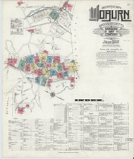 Woburn, 1910 - Old Map Massachusetts Fire Insurance Index