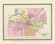 Springfield , Ohio 1872 - Old Map Reprint - Ohio State Atlas