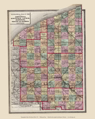 Ashtabula County, Etc, Ohio 1872 - Old Map Reprint - Ohio State Atlas