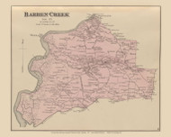 Barren Creek, Maryland 1877 Old Town Map Custom Print - Wicomico Co.