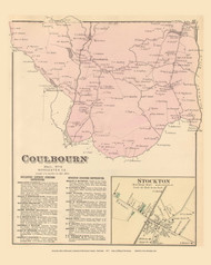 Coulbourn, Maryland 1877 Old Town Map Custom Print - Worcester Co.