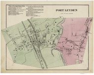 Port Leyden Village, New York 1875 - Old Town Map Reprint - Lewis Co.