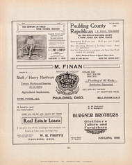 Ad Finan, Ohio 1905 - Paulding Co. 21