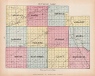 County Outline Map, Ohio 1905 - Paulding Co. 28