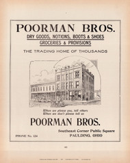Ad Poorman, Ohio 1905 - Paulding Co. 41