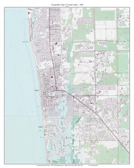 Central Naples 1988 - Custom USGS Old Topo Map - Florida