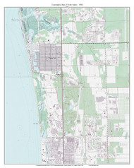 North Naples 1988 - Custom USGS Old Topo Map - Florida