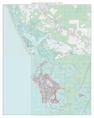 Rookery Bay and Marco Island 1988-1995 - Custom USGS Old Topo Map - Florida
