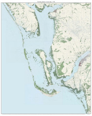 Charlotte Harbor to Estero Bay 1958 - Custom USGS Old Topo Map - Florida